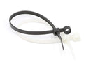 7 inch Black Nylon Zip Ties - Strong Zip Tie, Wire Ties - Indoor and Outdoor Rated -Screw Mounting Hole, Zip Ties (Wire Ties, Cable Ties), 100 Pack - Black - 7"