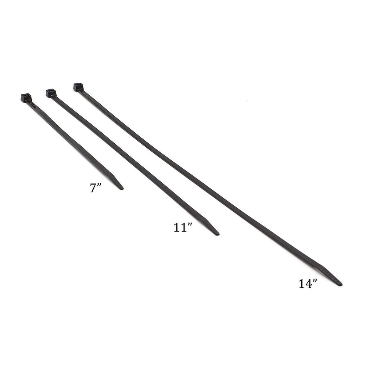 21 inch Black Nylon Zip Ties - Strong Zip Tie, Wire Ties - Indoor and Outdoor Rated - No Tools Needed , Zip Ties (Wire Ties, Cable Ties), 100 Pack - Black - 21"