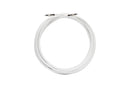 Digital Audio Cable - Digital Coaxial Cable with RCA connections, 75 Ohm - Low and Hgh Frequency RG6 Coax - Subwoofer Cable - (S/PDIF) White RCA Cable, 100 Feet