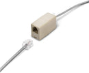 Phone Line Cord 50 Feet - Modular Telephone Extension Cord 50 Feet - 2 Conductor (2 pin, 1 line) cable - Works great with FAX, AIO, and other machines - Grey/Silver