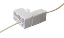 Telephone Line Splitter Adapter RJ11| Dual Line Separator 4 Conductor (WHITE)