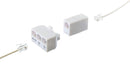 Telephone Line Splitter Adapter RJ11| Dual Line Separator 4 Conductor (WHITE)