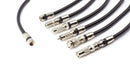 Digital Coaxial Cable Kit with Universal Ends -RG6 Coax Cable and six (6) Piece Adapter Kit includes Male Female RCA BNC F81, and Barrel Connectors - White, 20 Feet