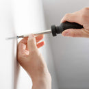 Ribbed Plastic Conical Anchors and Screws - For Concrete, Stucco, Brick, Drywall, and Similar - Kit of 50 Screws, and 50 Anchors