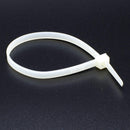 11 inch White Nylon Zip Ties - Strong Zip Tie, Wire Ties - Indoor and Outdoor Rated - Screw Mounting Hole, Zip Ties (Wire Ties, Cable Ties), 100 Pack - White - 11"
