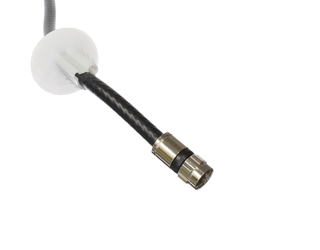 50x 8mm White Single Cable Bushes Feed Through Wall Cover Coaxial Hole Tidy Cap~p57830356