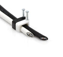 THE CIMPLE CO - Dual, Twin, or Siamese Coaxial Cable Clips, Cat6, Electrical Wire Cable Clip, 1/2 in Nail Clip and Fastener, Black (100 pieces per bag)
