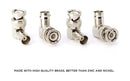 Right Angle BNC Connector - 50 Pack - BNC Elbow Male Female Adapter / 90 Degree Coaxial Connector / High Quality, well built, professional quality - HD SDI