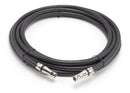25 Feet - RG-11 Coaxial Cable F Type Cable High Definition with RG11 Coax Compression Connectors - (Black)