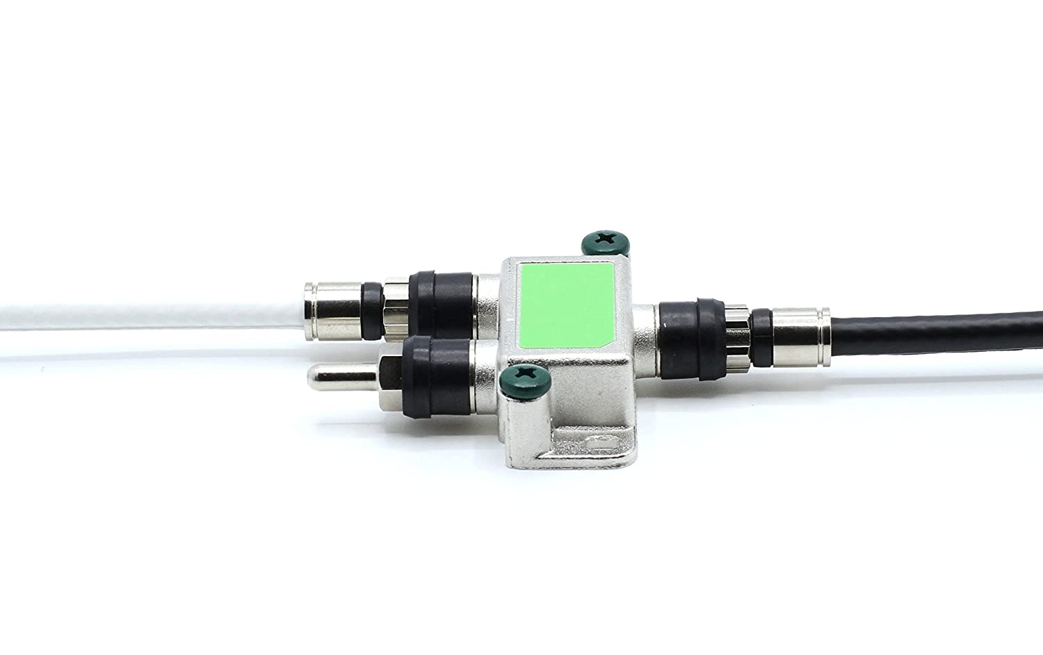 Coaxial Cable Compression Fitting - 100 Pack Connector - for RG6 Coax Cable - with Weather Seal O Ring and Water Tight Grip