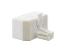 Telephone Line Splitter Adapter RJ11| Dual Line Separator 4 Conductor (WHITE)