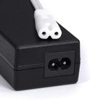 Figure 8 Power Cord (2 Prong) with Copper Wire Core - Non Polarized for Satellite, CATV, Game Systems, and More - NEMA 1-15P to C7 C8 / IEC 320 - UL Listed - White, 4 Feet (1.2 Meter) Power Cable