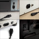AC Power Cord (3 Prong) - 10 Feet (3 Meter), Black - Premium Quality Copper Wire Core - Computer, Medical, Server & Desktop - NEMA 5-15 to C13 / IEC 320 - UL Listed Power Cable