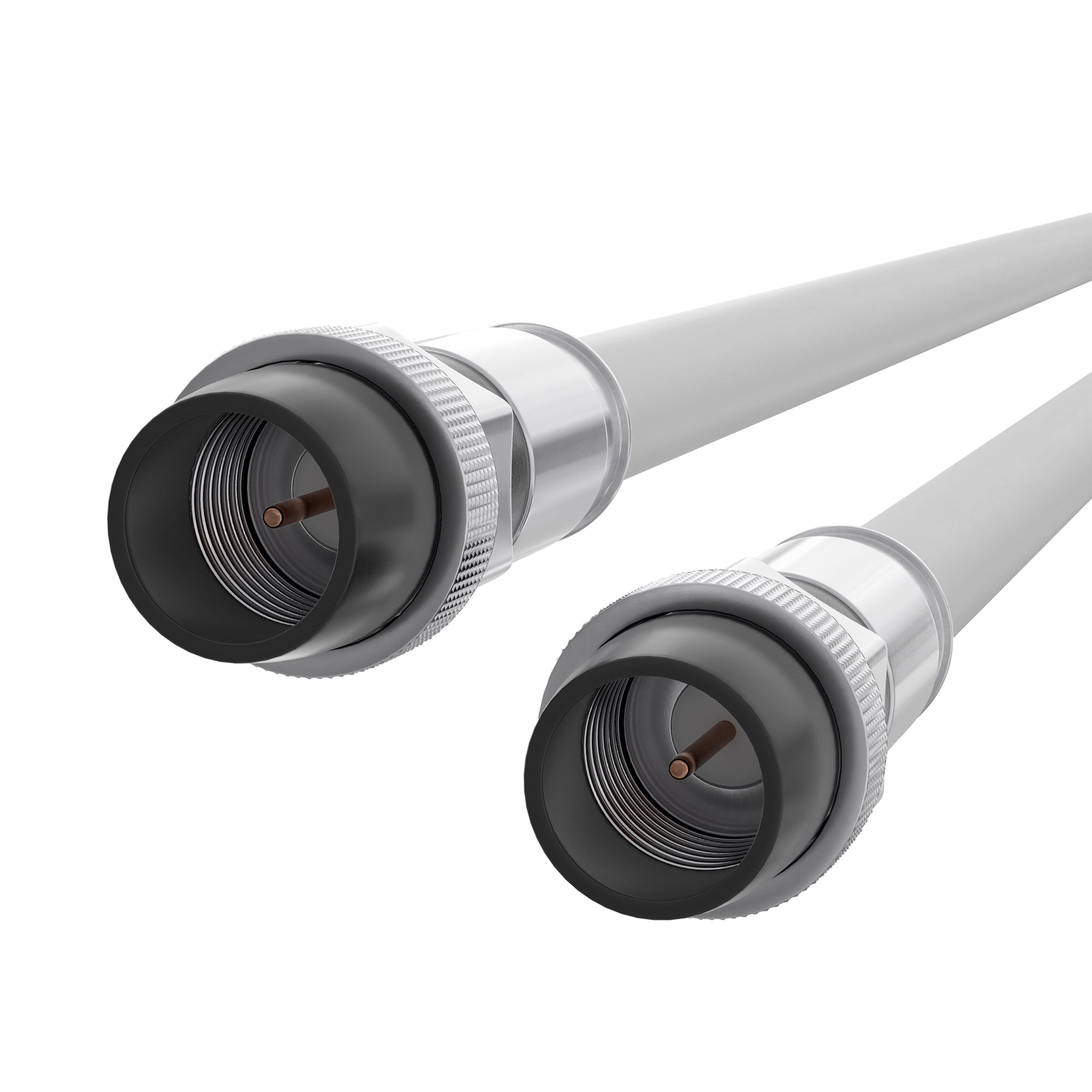 10' Feet, White RG6 Coaxial Cable with rubber booted - Weather Proof Indoor / Outdoor Rated Connectors, F81 / RF, Digital Coax for CATV, Antenna, Internet, Satellite, and more