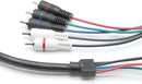 Component and Composite Video Audio Cable - (3 Pack) Quality Plated 5 RCA Cables (12 ft Length) - supports 480i, 480p, 720p and 1080i