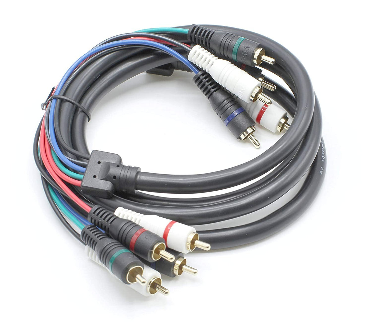 4K HDMI to YPbPr Component Converter 5RCA - 1080i Video Converter Adapter Kit with HDMI and RGB Cable - (Black)