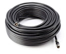 Digital Coaxial Cable Kit with Universal Ends -RG6 Coax Cable and six (6) Piece Adapter Kit includes Male Female RCA BNC F81, and Barrel Connectors - Black, 125 Feet