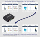 4K HDMI to YPbPr Component Converter 5RCA - 1080i Video Converter Adapter Kit with HDMI and RGB Cable - (Black)
