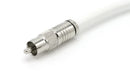 Digital Audio Cable - Digital Coaxial Cable with RCA connections, 75 Ohm - Low and Hgh Frequency RG6 Coax - Subwoofer Cable - (S/PDIF) White RCA Cable, 25 Feet
