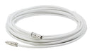Digital Audio Cable - Digital Coaxial Cable with RCA connections, 75 Ohm - Low and Hgh Frequency RG6 Coax - Subwoofer Cable - (S/PDIF) White RCA Cable, 6 Feet