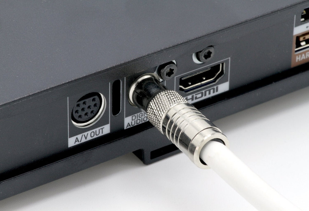 Digital Audio Cable - Digital Coaxial Cable with RCA connections, 75 Ohm - Low and Hgh Frequency RG6 Coax - Subwoofer Cable - (S/PDIF) White RCA Cable, 6 Feet