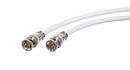 BNC Cable, White RG6 HD-SDI and SDI Cable (with two male BNC Connections) - 75 Ohm, Professional Grade, Low Loss Cable - 35 feet (35')