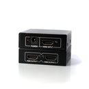 HD 1X2 HDMI Splitter Powered Kit - 2 Port Hub 1 in 2 Out - 2 HDMI Powered Splitter Box - 1080P, 2K, 3D, 4K, UHD, HDCP, YUV, HDR - Dual Monitor - Includes 4K and UHD - and HDMI Cable