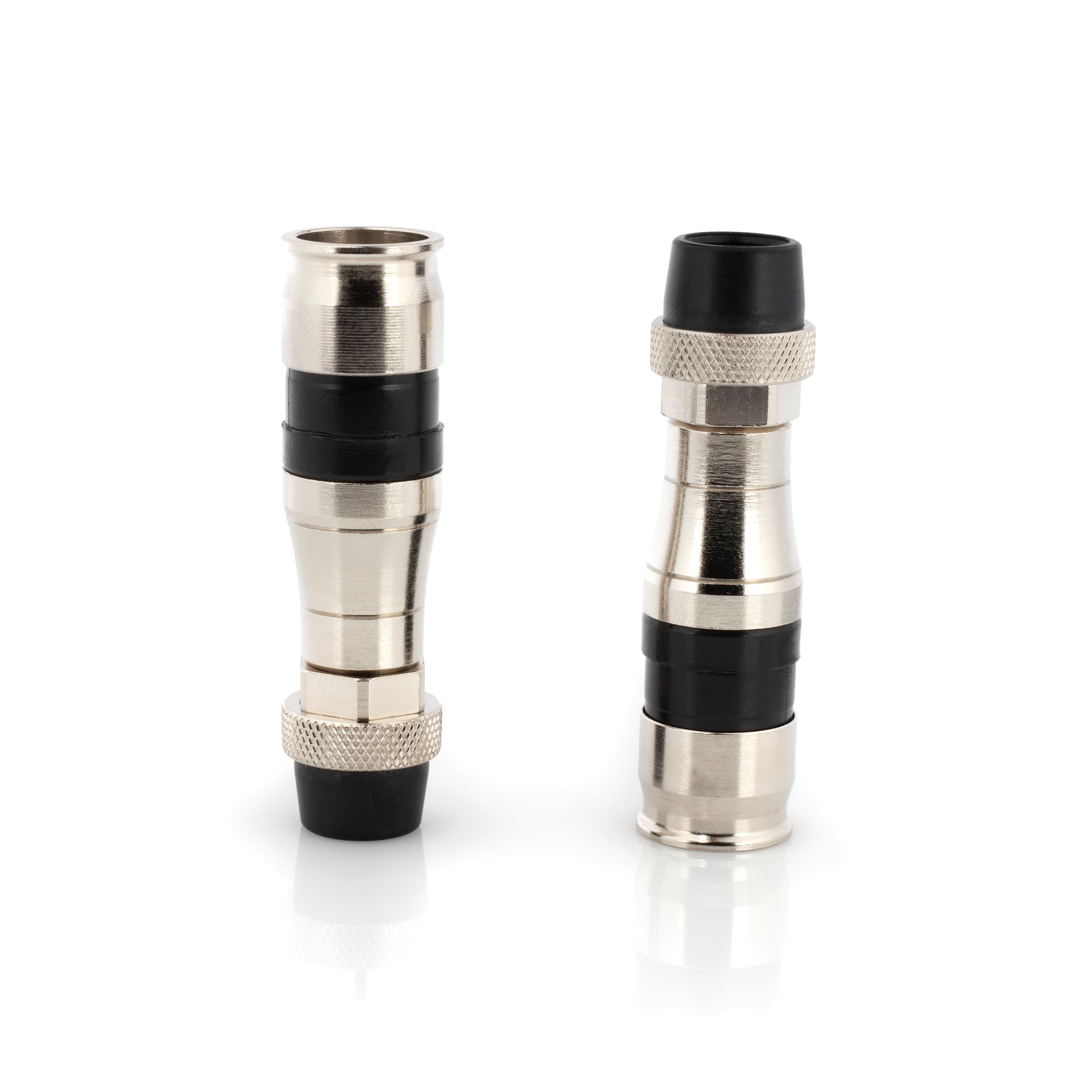 Coaxial Cable Compression Fitting Connector - for RG11 Coax Cable - with Weather Seal O Ring, Weather Boot, and Water Tight Grip (4 Pack)