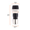Coaxial Cable Compression Fitting Connector - for RG59 Coax Cable - with Weather Seal O Ring, Weather Boot, and Water Tight Grip (25 Pack)