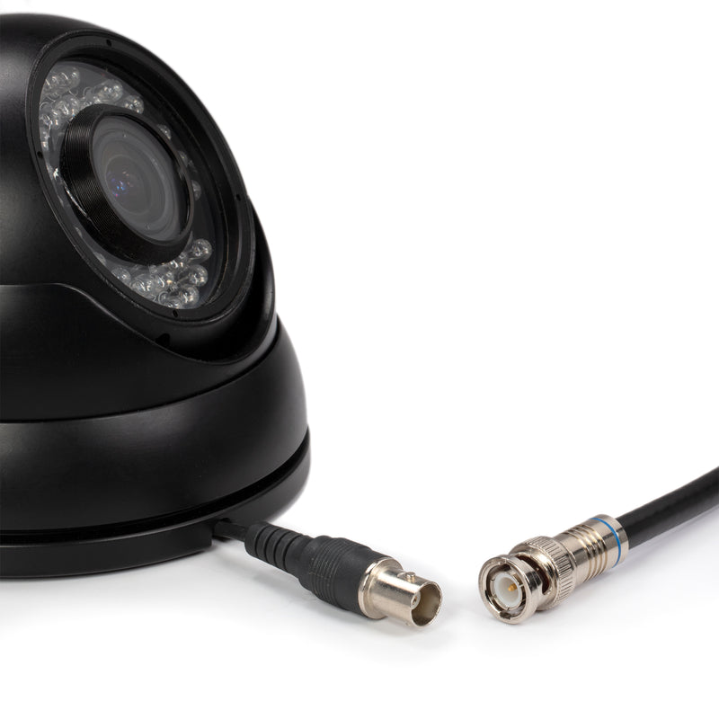 BNC Cable, Black RG6 HD-SDI and SDI Cable (with two male BNC Connections) - 75 Ohm, Professional Grade, Low Loss Cable - 25 feet (25')