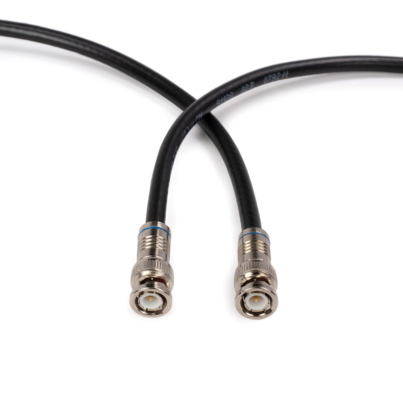 BNC Cable, Black RG6 HD-SDI and SDI Cable (with two male BNC Connections) - 75 Ohm, Professional Grade, Low Loss Cable - 6 feet (6')
