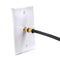Gold Coaxial Cable Compression Fitting | 4 Pack Connector | for RG6 Coax Cable - with Weather Seal O Ring and Water Tight Grip
