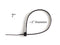 7 inch Black Nylon Zip Ties - Strong Zip Tie, Wire Ties - Indoor and Outdoor Rated - No Tools Needed , Zip Ties (Wire Ties, Cable Ties), 100 Pack - Black - 7"