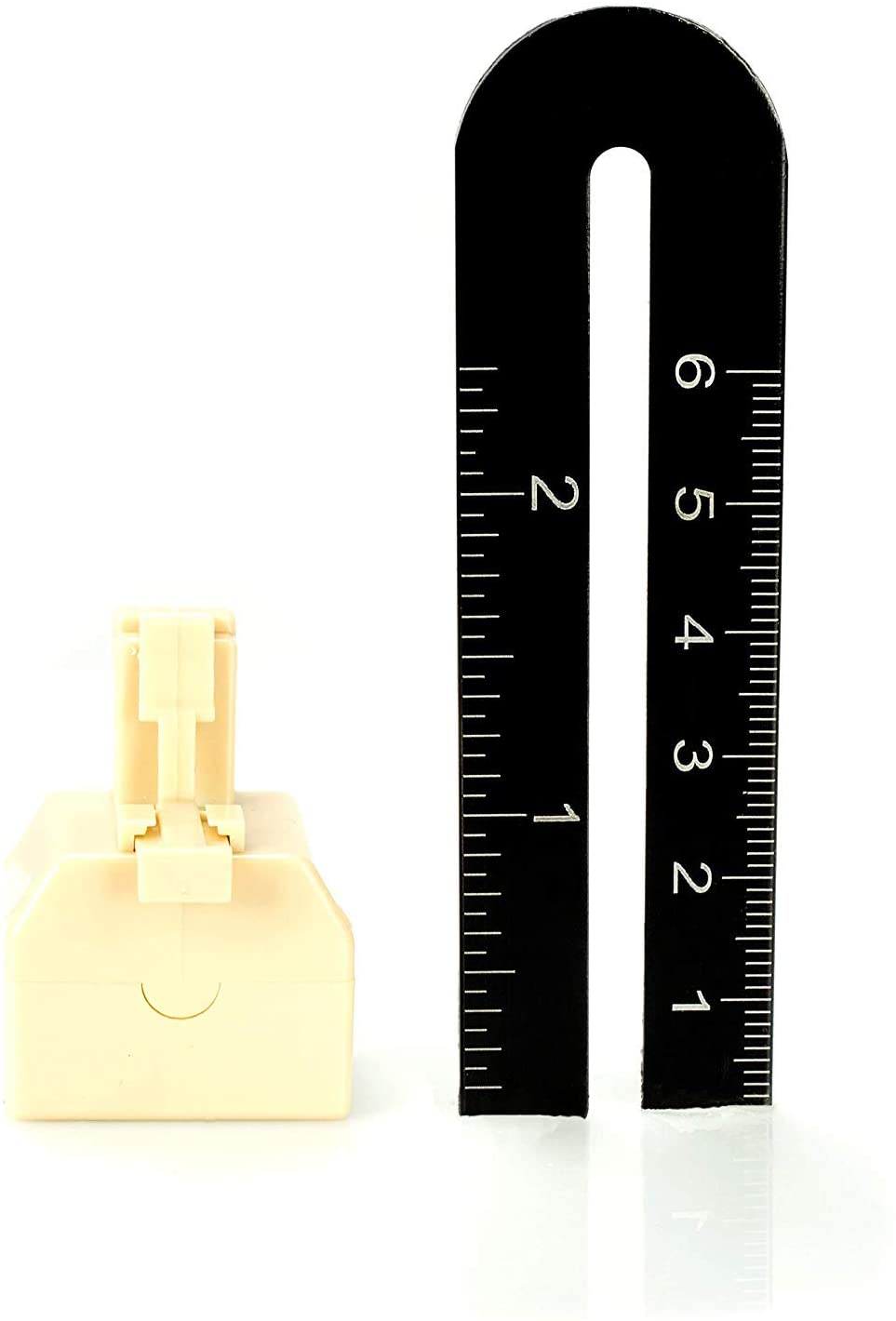Duplex Jack Phone Wall Adapter - 2 Pack, Ivory - 2-Way Phone Splitter (2 Lines) Wall Jack Phone RJ11 Adapter
