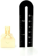 Duplex Jack Phone Wall Adapter - 2 Pack, Ivory - 2-Way Phone Splitter (2 Lines) Wall Jack Phone RJ11 Adapter