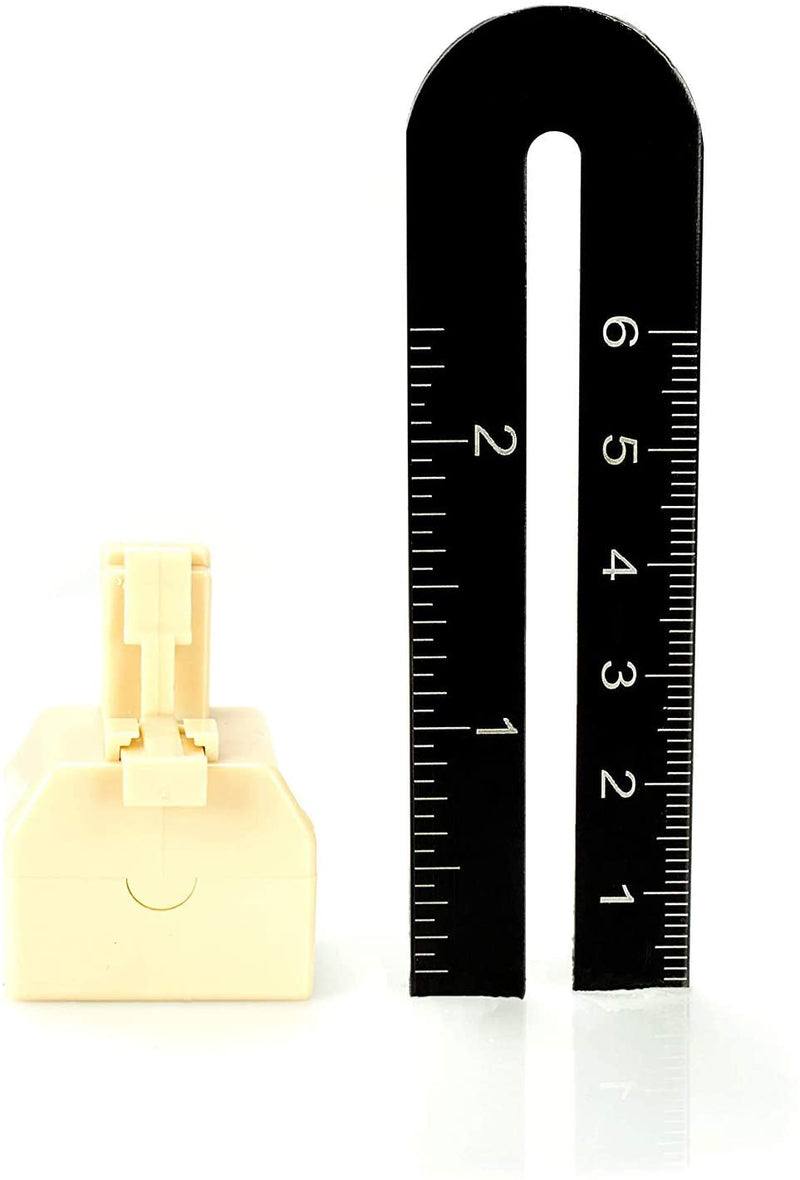 Duplex Jack Phone Wall Adapter - 2 Pack, Ivory - 2-Way Phone Splitter (2 Lines) Wall Jack Phone RJ11 Adapter