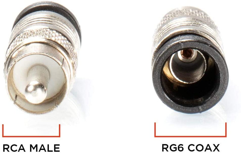 Commercial Electric 50 Ft. RG-6 Quad Shielded Coaxial Cable 177 669 Black/ Negro