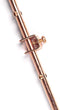 4ft Copper Grounding Rod - 3/8" Diameter - Includes Ground Rod Clamp - Great for Electric Fences, Antennas, Satellite Dishes, and other Grounding and Bonding Needs - Set of 10