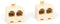 Duplex Jack Phone Wall Adapter - 2 Pack, Ivory - 2-Way Phone Splitter (2 Lines) Wall Jack Phone RJ11 Adapter