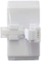 Telephone Splitter 2 Line Adapter - 3-Way Splitter (Line 1, Line 2, and Twin Line) - Dual Line Separator - 4 Conductor Connector (2 Phone Lines) - White, 2 Pack