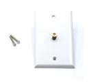 White Video Wall Jack for Coax Cable F Type Coaxial Wallplate (Wall Plate) - 3 GHz Coupler Approved for Comcast, DIRECTV, Satellite Dish, and Antennas (100 Pack)