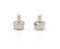 F-Type 75 Ohm Terminator with Resistor Coax Coaxial Cable Connector – 100 Pack