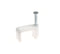 THE CIMPLE CO - Dual, Twin, or Siamese Coaxial Cable Clips, Cat6, Electrical Wire Cable Clip, 1/2 in Nail Clip and Fastener, White (10 pieces per bag)