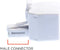 Duplex Jack Phone Wall Adapter - 1 Pack, White - 2-Way Phone Splitter (2 Lines) Wall Jack Phone RJ11 Adapter