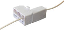 Telephone Splitter 2 Line Adapter - 3-Way Splitter (Line 1, Line 2, and Twin Line) - Dual Line Separator - 4 Conductor Connector (2 Phone Lines) - White, 2 Pack