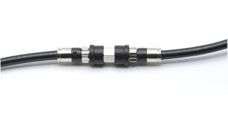 Weather Sealed Cable Extension Coupler - 4 Pack - Cable Extension Adapter (Barrel Splice - Coupler) - Connects Two Coaxial Video Cables (Female to Female Connector) 3GHz rated