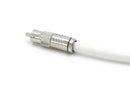 Digital Audio Cable - Digital Coaxial Cable with RCA connections, 75 Ohm - Low and Hgh Frequency RG6 Coax - Subwoofer Cable - (S/PDIF) White RCA Cable, 15 Feet