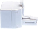 Duplex Jack Phone Wall Adapter - 1 Pack, White - 2-Way Phone Splitter (2 Lines) Wall Jack Phone RJ11 Adapter