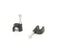 THE CIMPLE CO - Single Coaxial Cable Clips, Cat6, Electrical Wire Cable Clip, 1/4 in (6 mm) Nail Clip and Fastener, Black (10 pieces per bag)