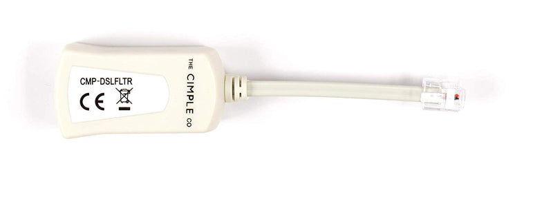 DSL Phone Line Filter | 1 Pack | Ivory | Reduce Digital Noise Caused By DSL Line
